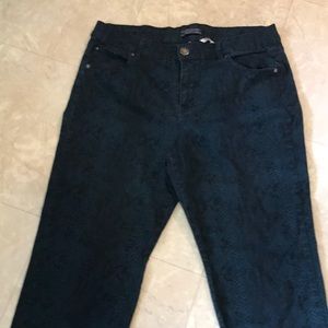 Snake Skin Pattern Jeans